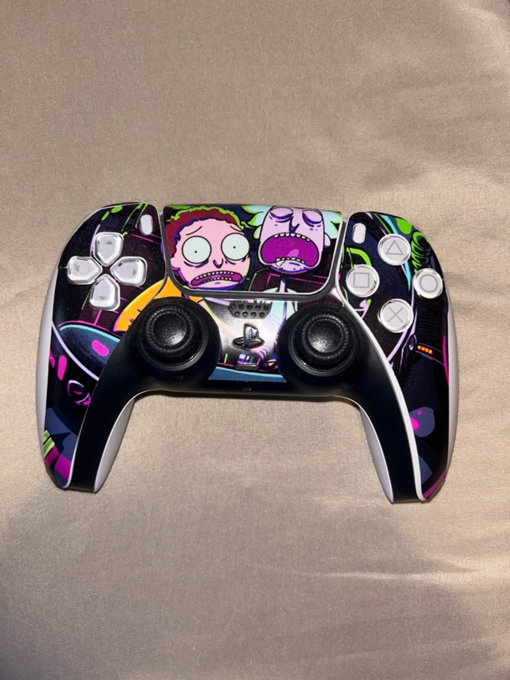 Sony White DualSense Controller with Black Triggers